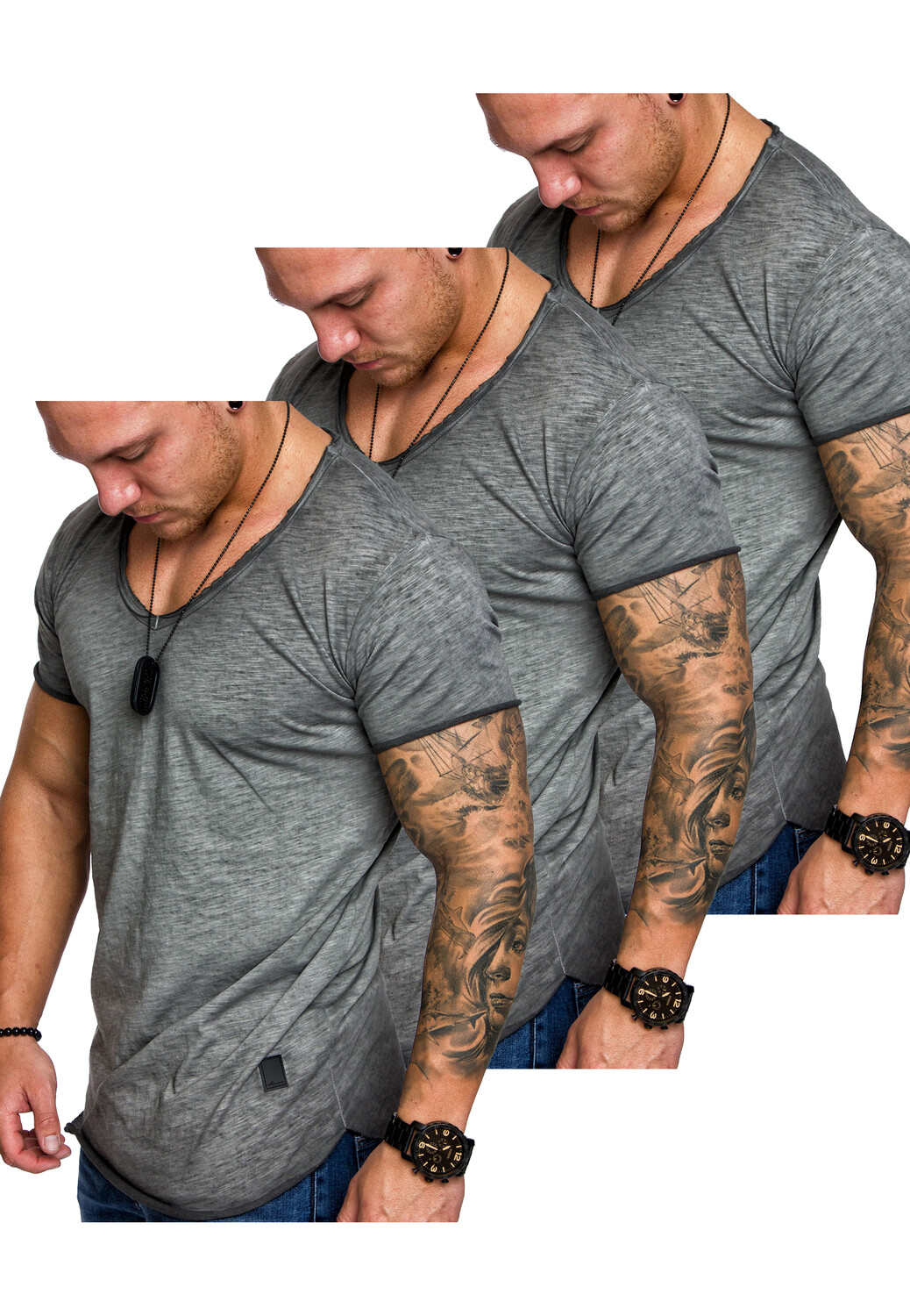 Футболка Amaci&Sons Herren 3er Pack s 3. NYC, цвет (3x Anthrazit)
Футболка Amaci&Sons Herren 3er Pack s 3. NYC, цвет (3x Anthrazit)