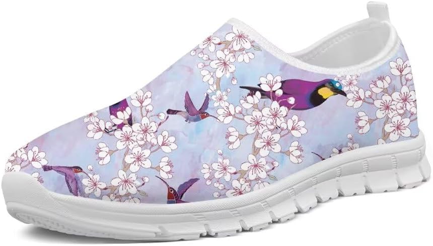 Женские слипоны Forchrinse Hummingbird с цветами вишни, мужские прогулочные туфли, мягкие легкие модные спортивные кроссовки с поддержкой свода, повседневная рабочая обувь, фиолетовый
Женские слипоны Forchrinse Hummingbird с цветами вишни, мужские прогулочные туфли, мягкие легкие модные спортивные кроссовки с поддержкой свода, повседневная рабочая обувь, фиолетовый