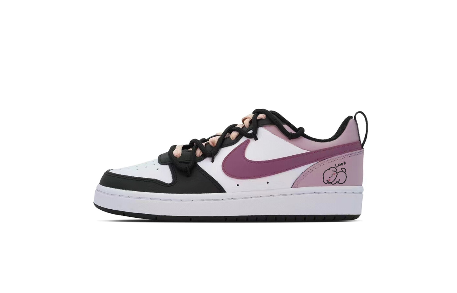 Кроссовки Nike Court Borough Skateboarding Shoes Women's Low-top Core Black / Cloud White / Team Shock Pink 2, розовый
Кроссовки Nike Court Borough Skateboarding Shoes Women's Low-top Core Black / Cloud White / Team Shock Pink 2, розовый