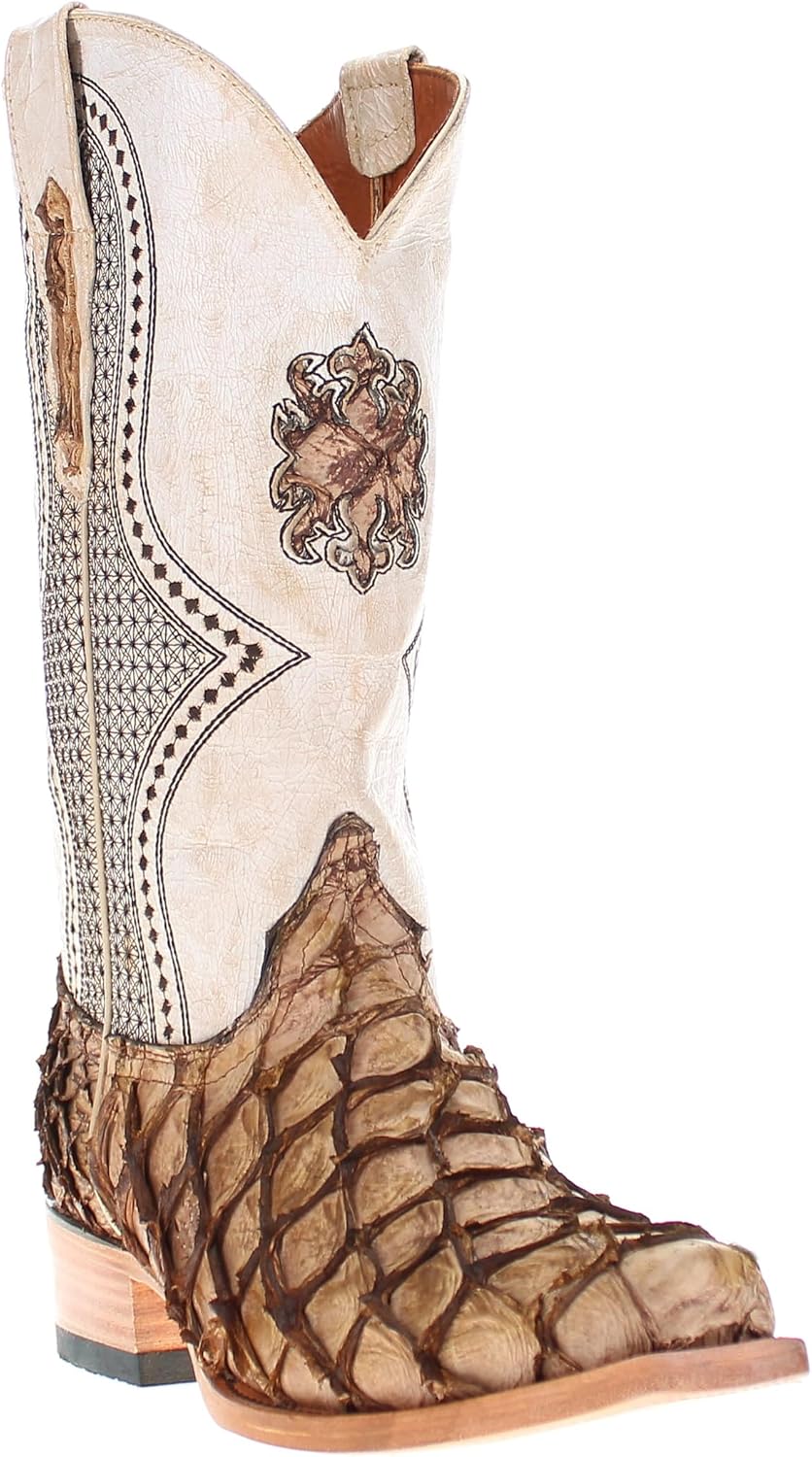 Мужские ковбойские ботинки Vaccari Banks из натуральной кожи рыбы пиуаруку с узким квадратным носком, Orix
Мужские ковбойские ботинки Vaccari Banks из натуральной кожи рыбы пиуаруку с узким квадратным носком, Orix