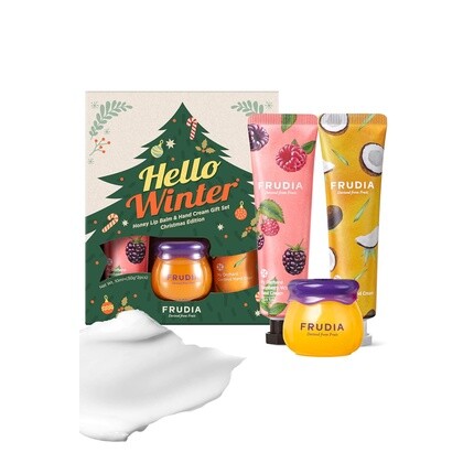 WELCOS FRUDIA Re:proust Медовый бальзам для губ и крем для рук Подарочный набор Hello Winter Christmas Edition Увлажняющий медовый бальзам для губ с черникой 0,33 жидких унции Малиновый крем для рук 1,05 унции Кокосовый крем для рук 1,05 унции
WELCOS FRUDIA Re:proust Медовый бальзам для губ и крем для рук Подарочный набор Hello Winter Christmas Edition Увлажняющий медовый бальзам для губ с черникой 0,33 жидких унции Малиновый крем для рук 1,05 унции Кокосовый крем для рук 1,05 унции