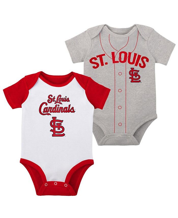 Комплект из двух боди Little Slugger St. Louis Cardinals белого и серого цвета для новорожденных для мальчиков и девочек Outerstuff, белый
Комплект из двух боди Little Slugger St. Louis Cardinals белого и серого цвета для новорожденных для мальчиков и девочек Outerstuff, белый