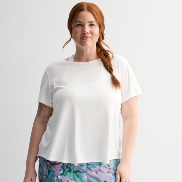 Женская футболка плюс сайз с сетчатыми вставками Tek Gear, белый
Женская футболка плюс сайз с сетчатыми вставками Tek Gear, белый