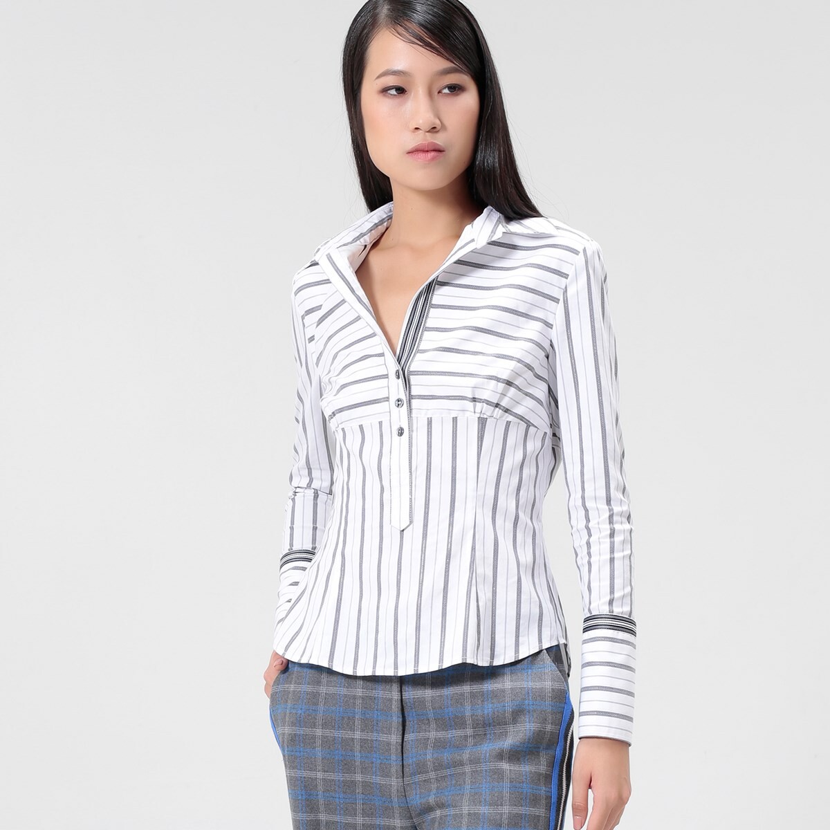 Полосатая рубашка Smart And Joy, белый
Полосатая рубашка Smart And Joy, белый