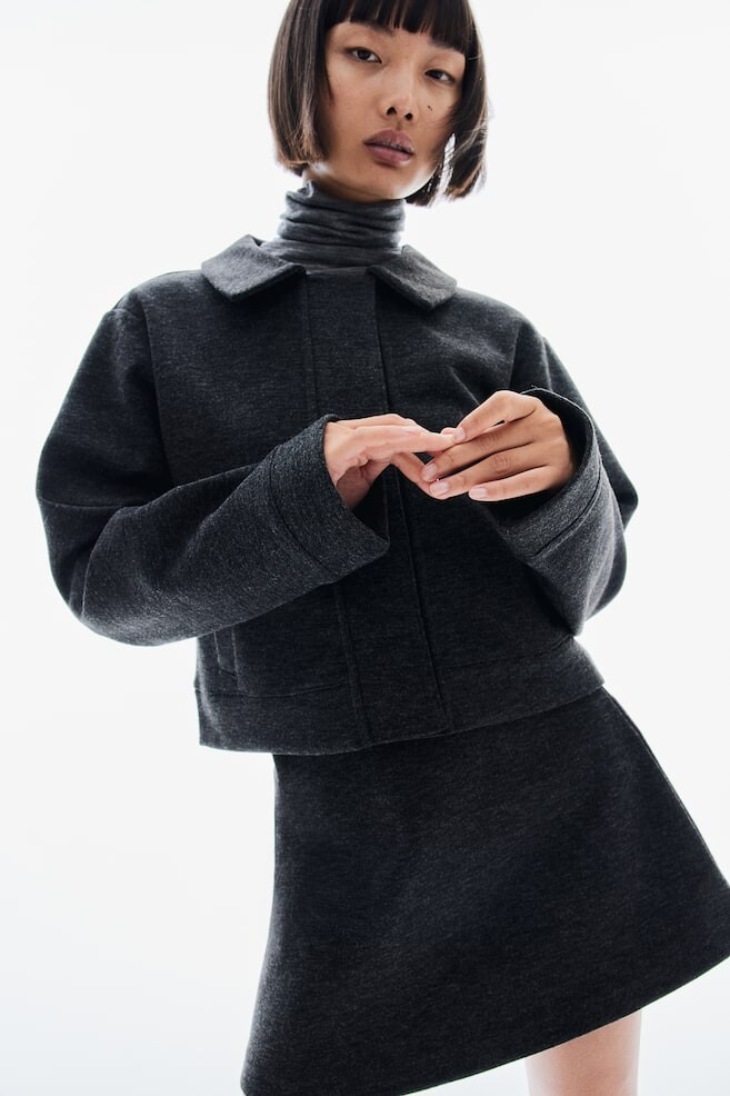 Трикотажная юбка-трапеция H&M, серый
Трикотажная юбка-трапеция H&M, серый