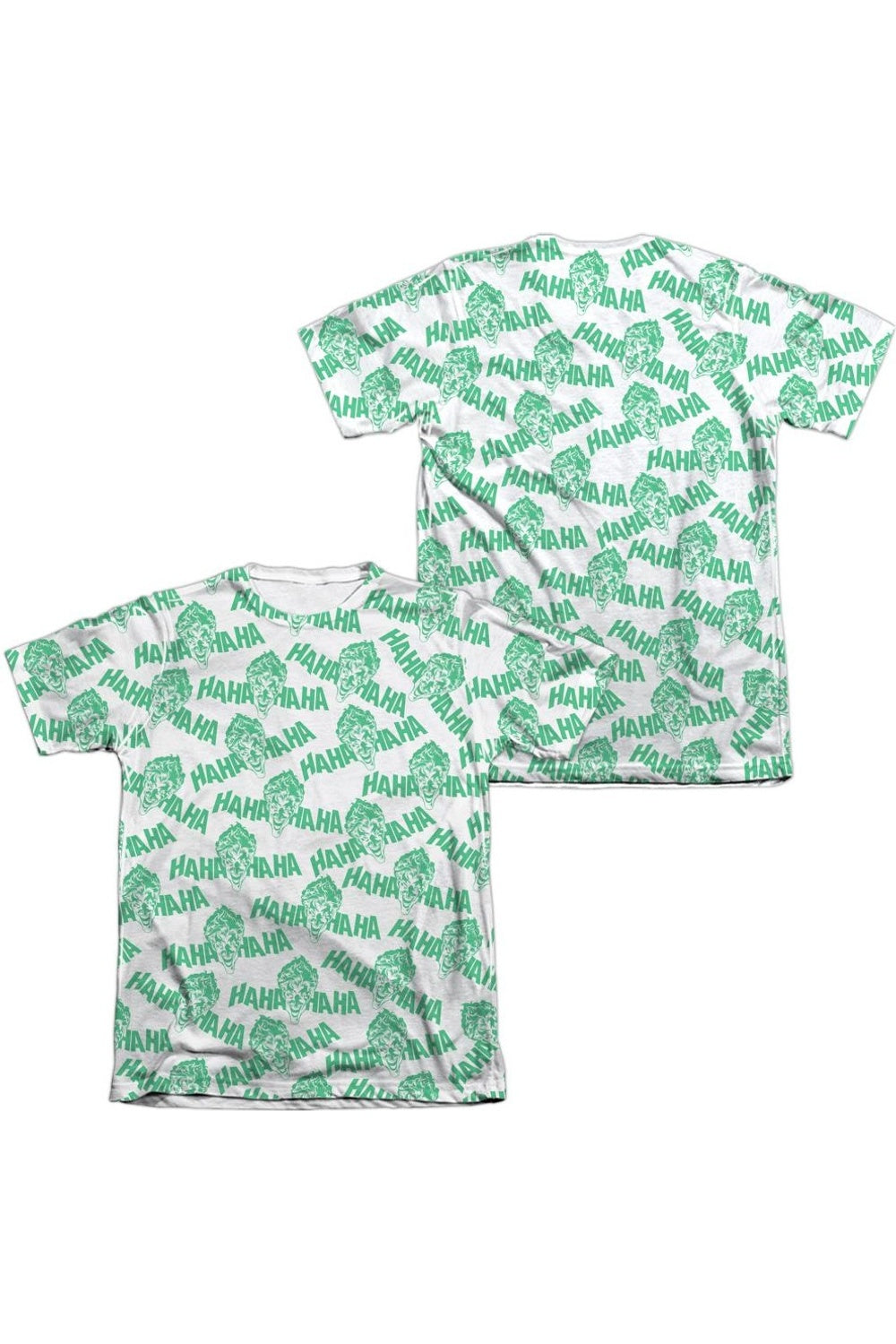 Футболка с коротким рукавом Batman Laughing At You (принт спереди/сзади) для взрослых 65/35 поли/хлопок Gildan, белый 
Футболка с коротким рукавом Batman Laughing At You (принт спереди/сзади) для взрослых 65/35 поли/хлопок Gildan, белый