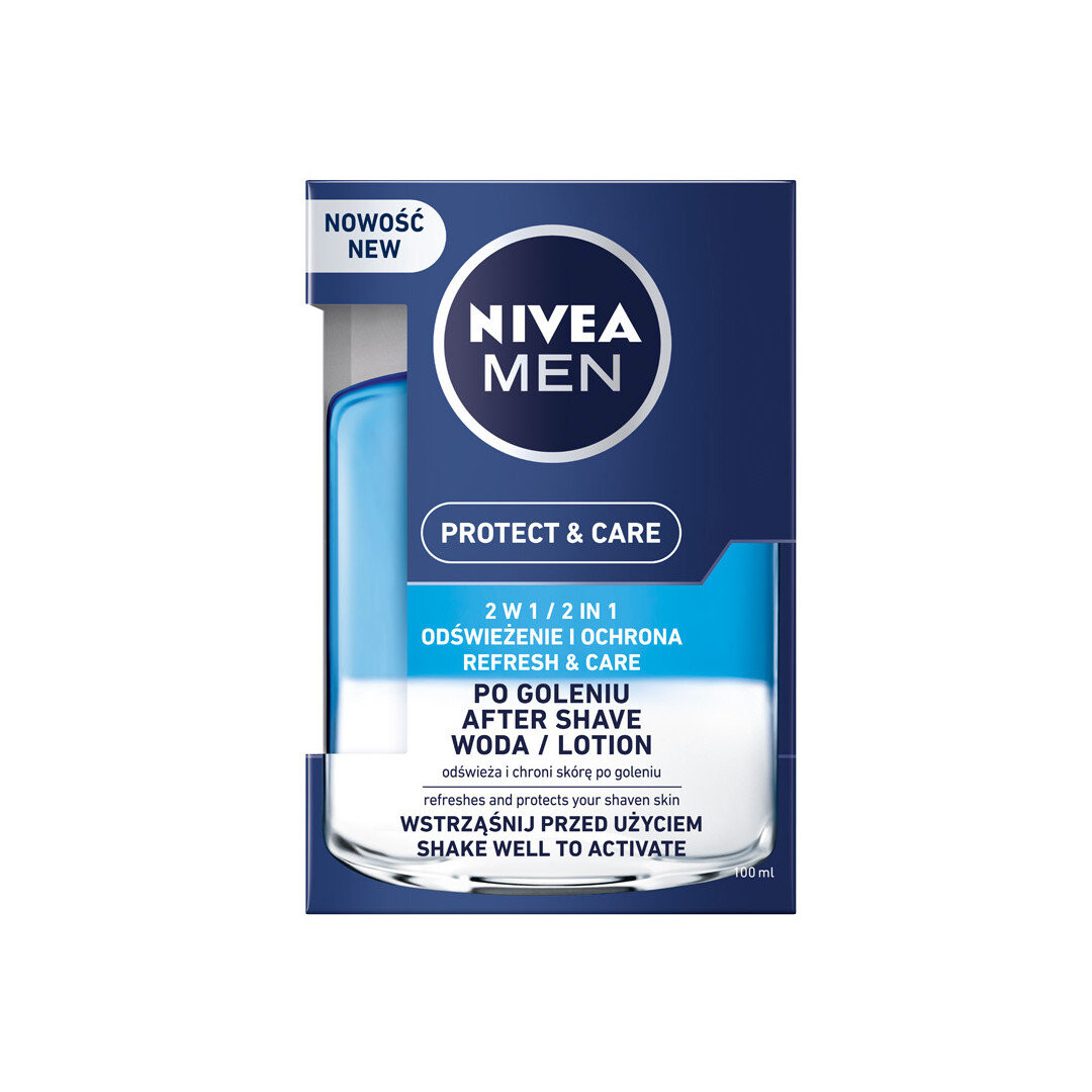 Nivea, Вода Men Protect & Care 2в1 100мл
Nivea, Вода Men Protect & Care 2в1 100мл