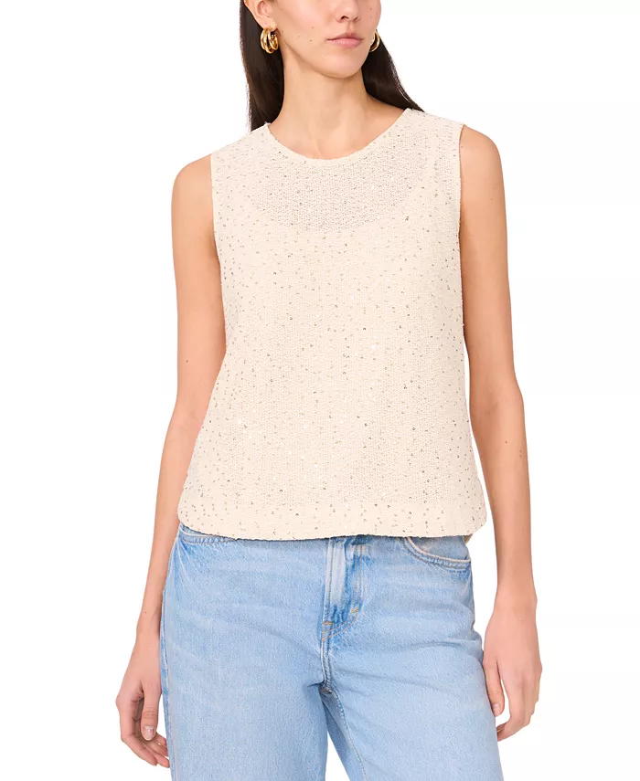Женский топ с пайетками без рукавов и круглым вырезом Vince Camuto, коричневый/бежевый
Женский топ с пайетками без рукавов и круглым вырезом Vince Camuto, коричневый/бежевый