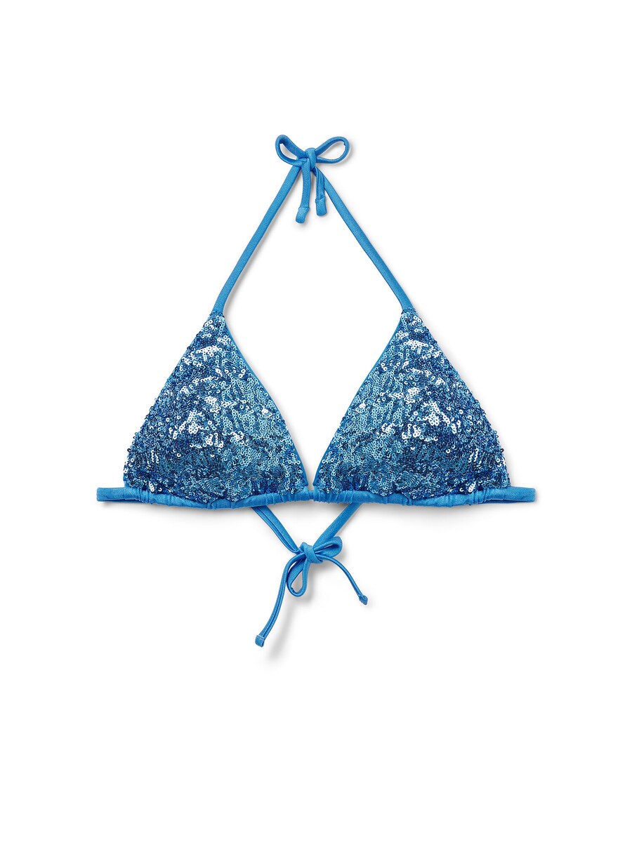 Треугольный бикини-топ CALZEDONIA, синий 
Треугольный бикини-топ CALZEDONIA, синий