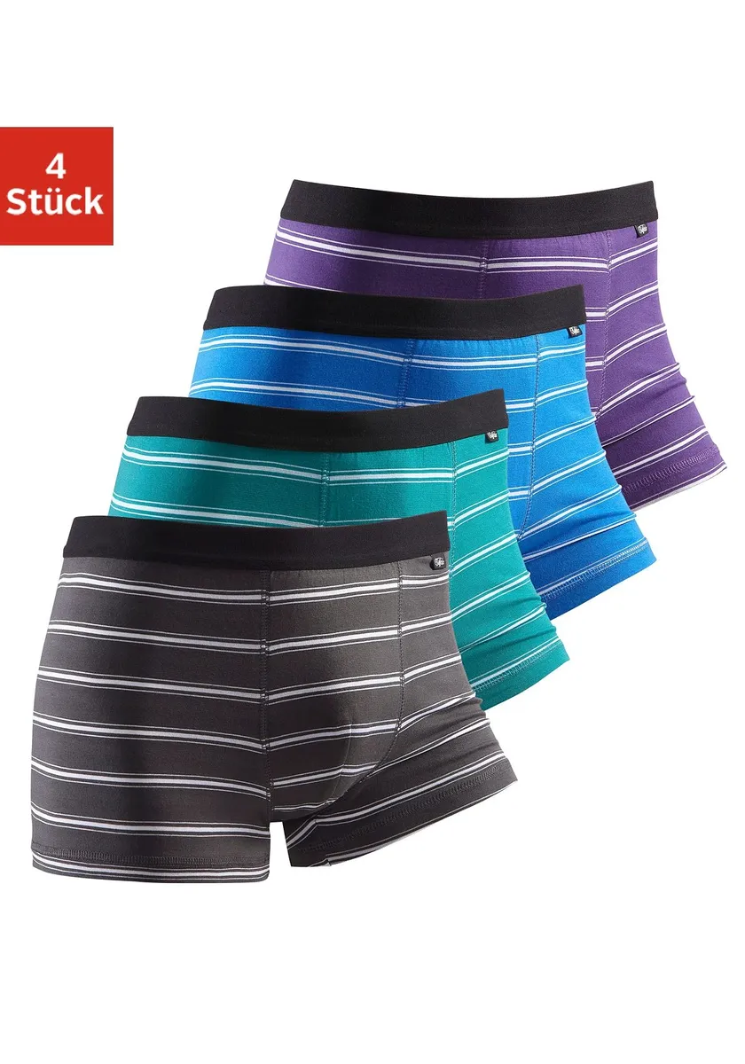 Боксеры Buffalo (упаковка, 4 шт.), с черным тканым поясом, синий
Боксеры Buffalo (упаковка, 4 шт.), с черным тканым поясом, синий