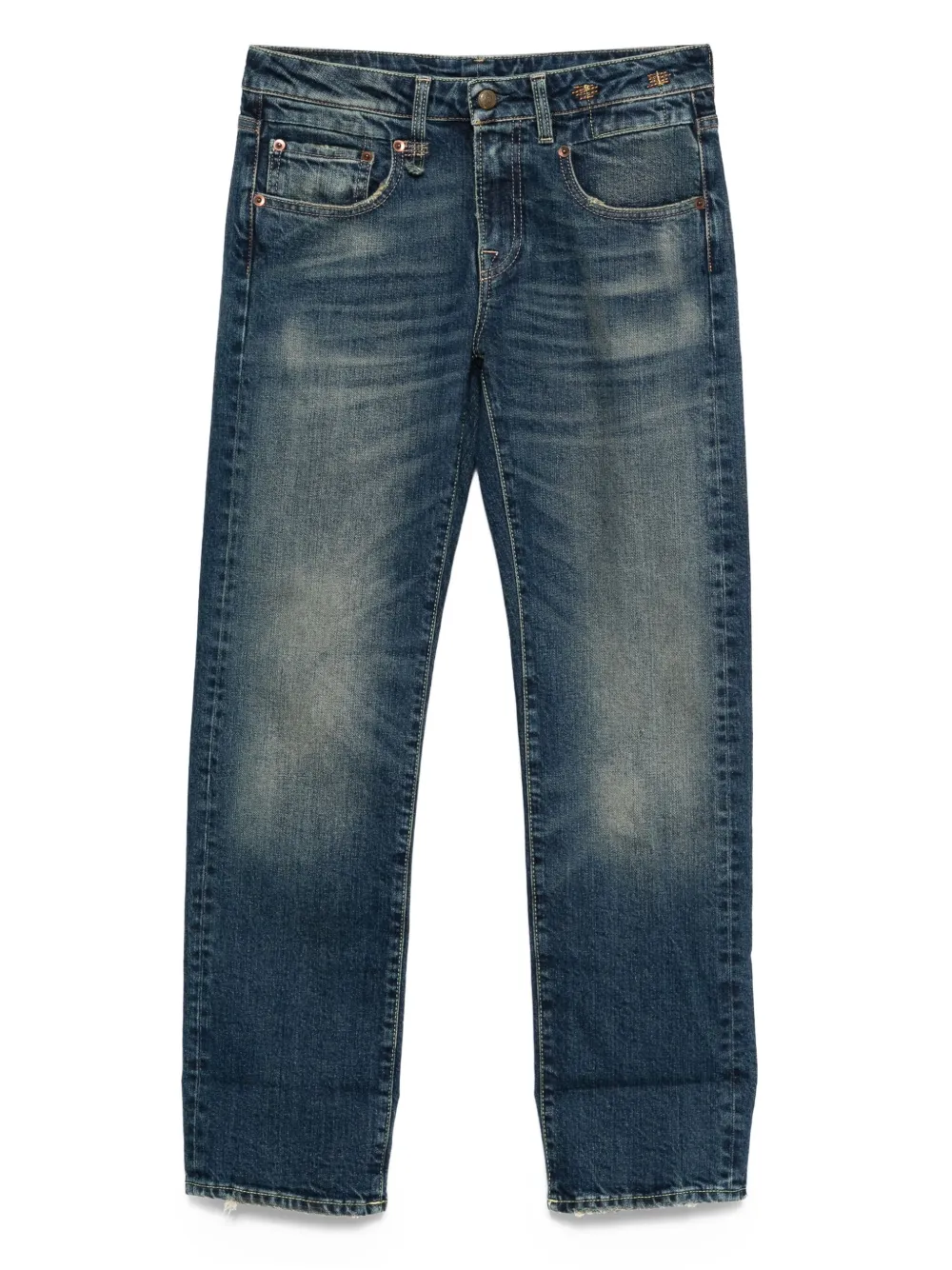 Джинсы-стрейч с пятью карманами R13, синий 
Джинсы-стрейч с пятью карманами R13, синий