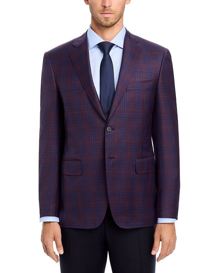 Спортивный пиджак стандартного кроя в клетку Canali Siena, фиолетовый
Спортивный пиджак стандартного кроя в клетку Canali Siena, фиолетовый