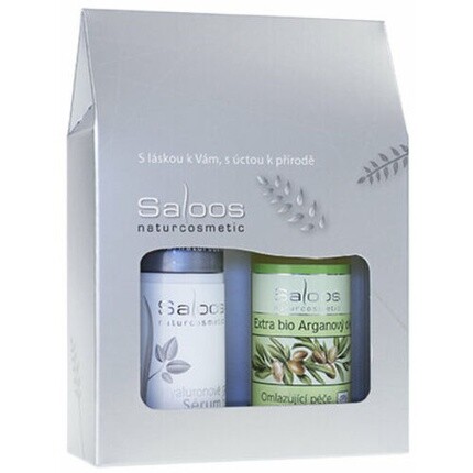 Подарочный набор сыворотки с арганией и гиалуроновой кислотой, Saloos
Подарочный набор сыворотки с арганией и гиалуроновой кислотой, Saloos