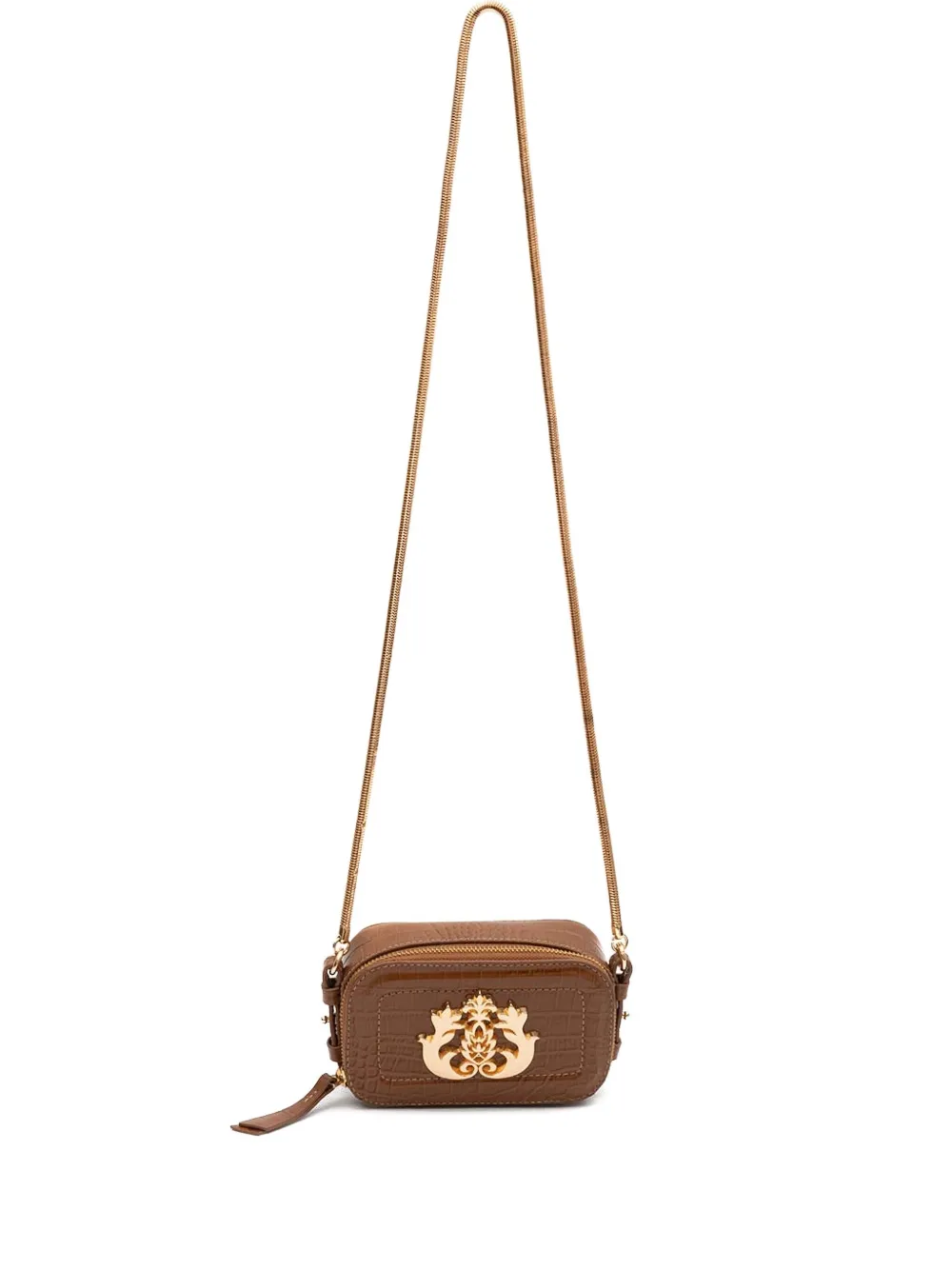 Мини-сумка с логотипом Dance с тиснением под крокодила Isla, коричневый
Мини-сумка с логотипом Dance с тиснением под крокодила Isla, коричневый