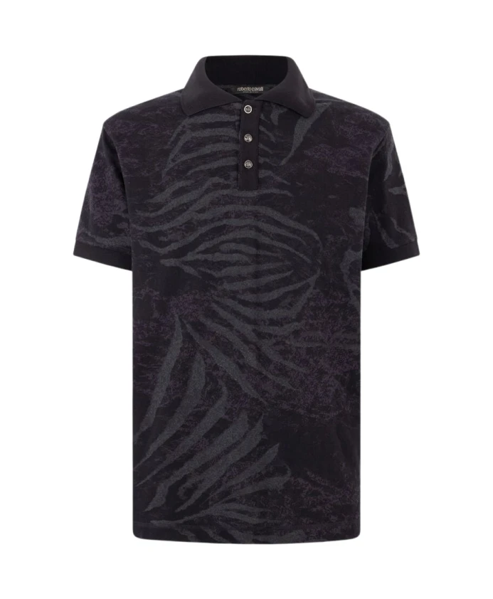 Рубашка поло с животным принтом Roberto Cavalli, черный
Рубашка поло с животным принтом Roberto Cavalli, черный