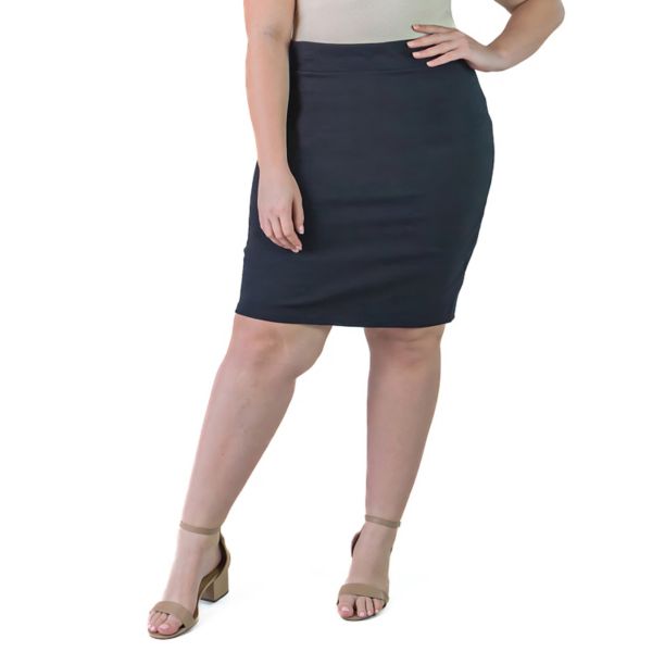 Юбка-карандаш больших размеров длиной до колена 24Seven Comfort Apparel, черный
Юбка-карандаш больших размеров длиной до колена 24Seven Comfort Apparel, черный