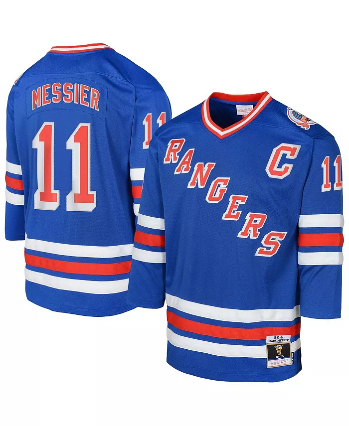 Футболка для мальчиков и девочек Mark Messier Royal New York Rangers Power Play 2.0 с нашивкой капитана Outerstuff
Футболка для мальчиков и девочек Mark Messier Royal New York Rangers Power Play 2.0 с нашивкой капитана Outerstuff