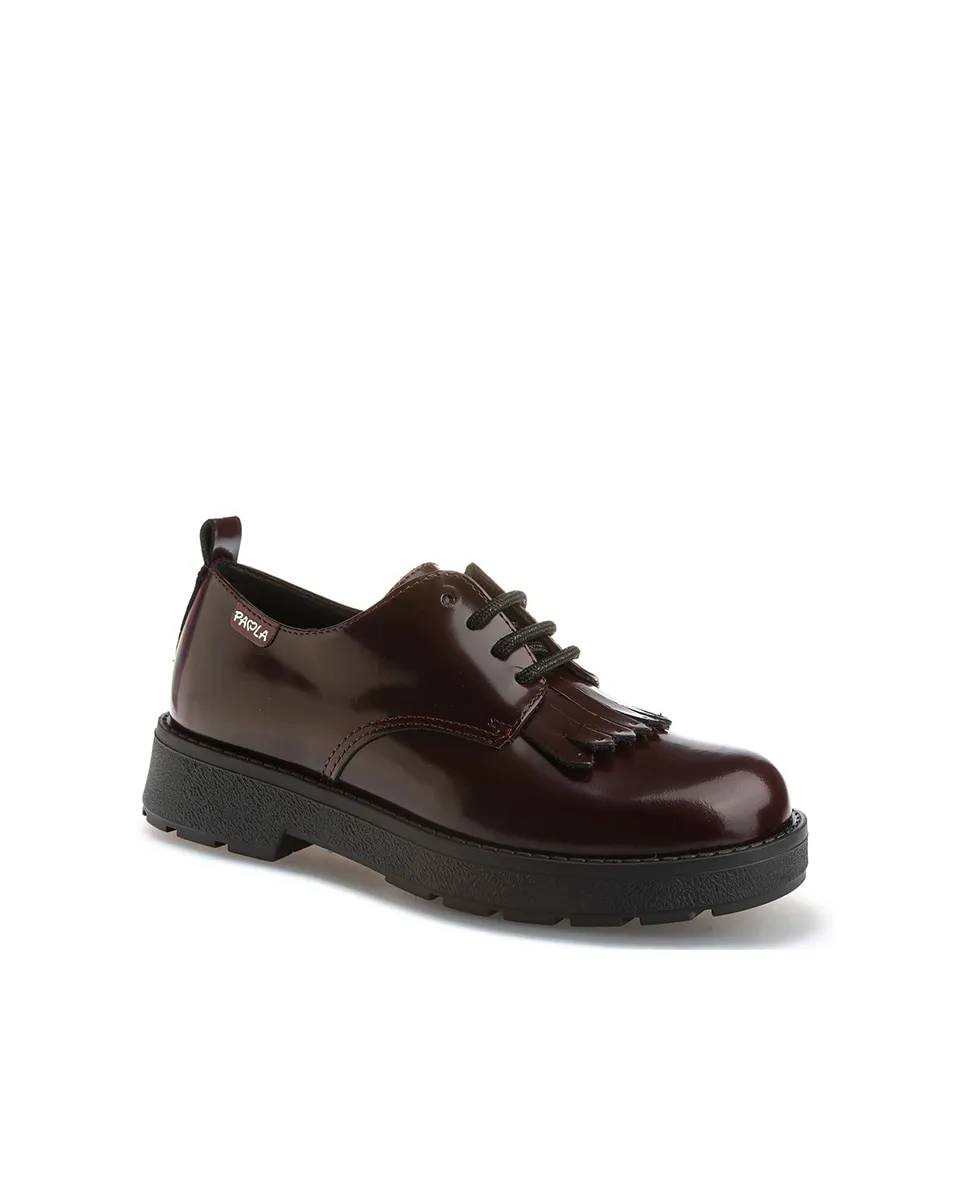 Детские кожаные туфли со шнурками Pablosky, бордовый
Детские кожаные туфли со шнурками Pablosky, бордовый