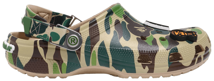 Кроссовки Crocs BAPE x Classic Clog 'ABC Camo - Green', зеленый
Кроссовки Crocs BAPE x Classic Clog 'ABC Camo - Green', зеленый