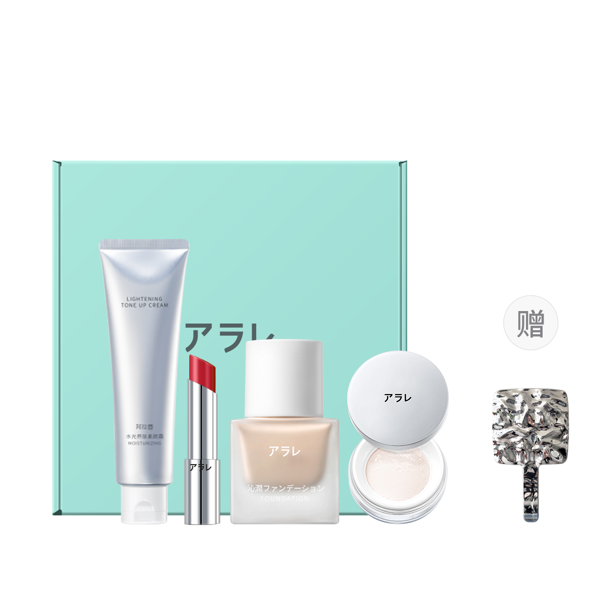 Жидкий тональный крем+пудра+помада+натуральный крем набор косметики легко растушевывается естественное выравнивание 4 предмета набор ARALE
Жидкий тональный крем+пудра+помада+натуральный крем набор косметики легко растушевывается естественное выравнивание 4 предмета набор ARALE