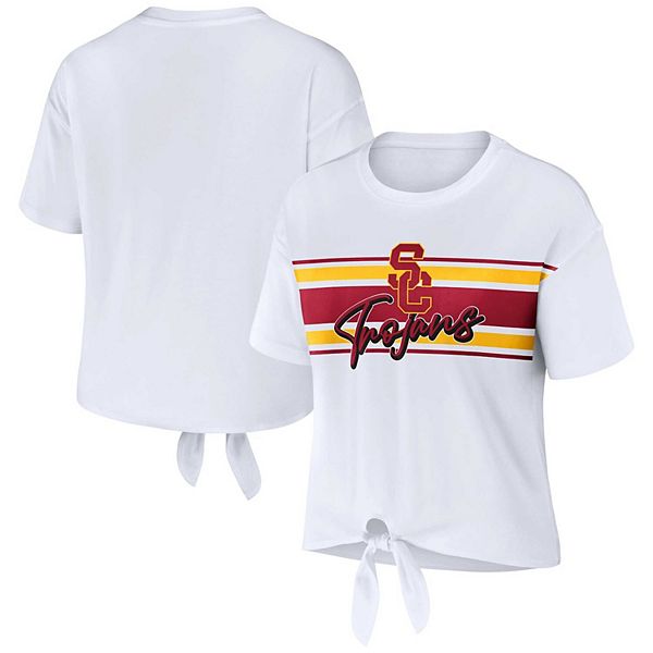 Женская белая футболка usc trojans с полосками и узлом спереди Wear By Erin Andrews, Белый, Женская белая футболка usc trojans с полосками и узлом спереди Wear By Erin Andrews
Женская белая футболка usc trojans с полосками и узлом спереди Wear By Erin Andrews, Белый, Женская белая футболка usc trojans с полосками и узлом спереди Wear By Erin Andrews