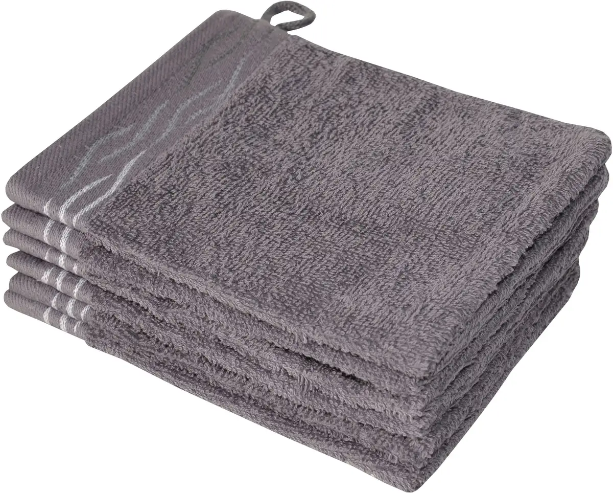 Рукавицы Dyckhoff для мытья "Волна", (набор, 6 шт.), с жаккардовой каймой 16х21 см (6 шт.), серый
Рукавицы Dyckhoff для мытья "Волна", (набор, 6 шт.), с жаккардовой каймой 16х21 см (6 шт.), серый