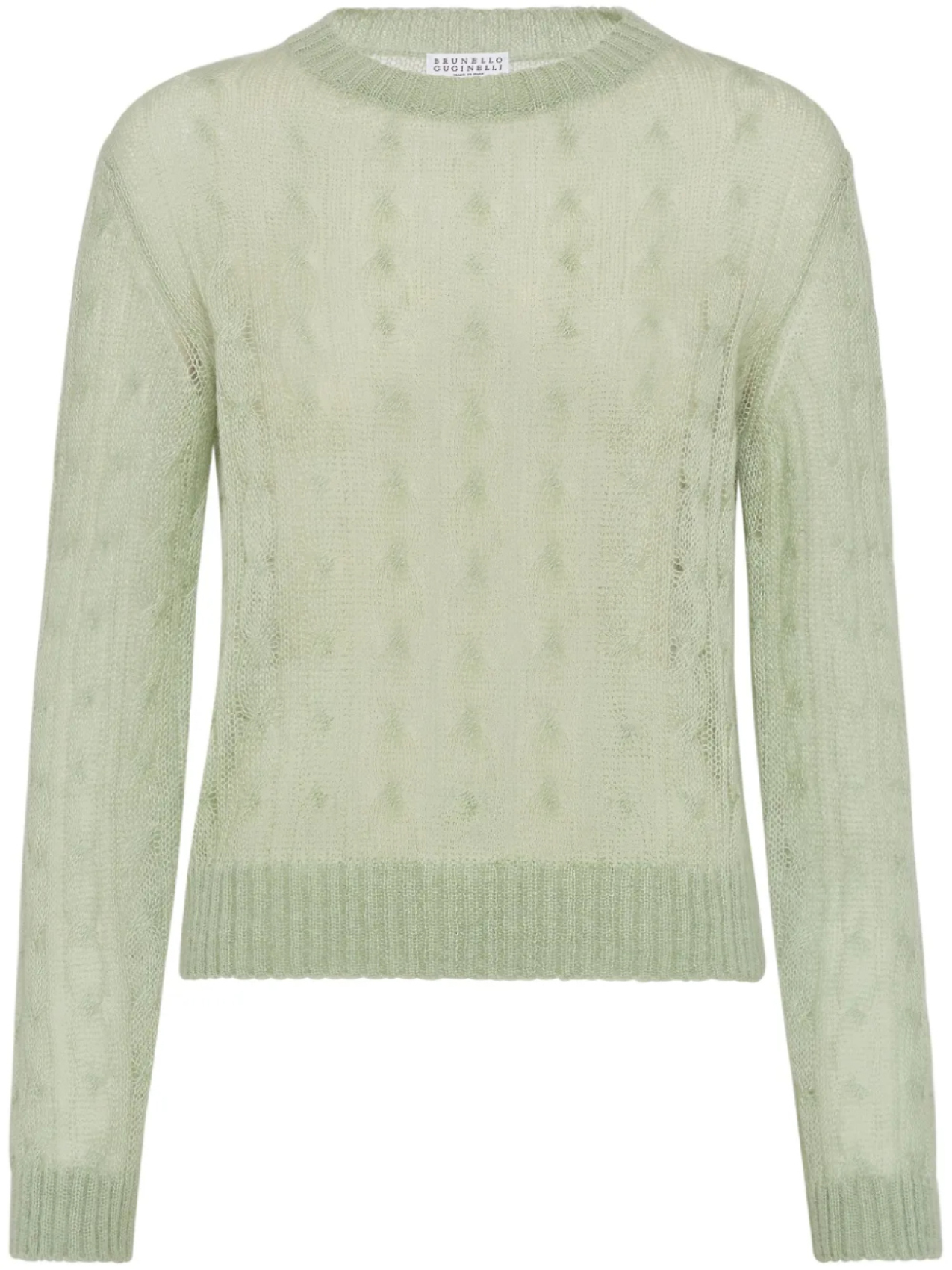 Brunello Cucinelli свитер фактурной вязки, зеленый
Brunello Cucinelli свитер фактурной вязки, зеленый
