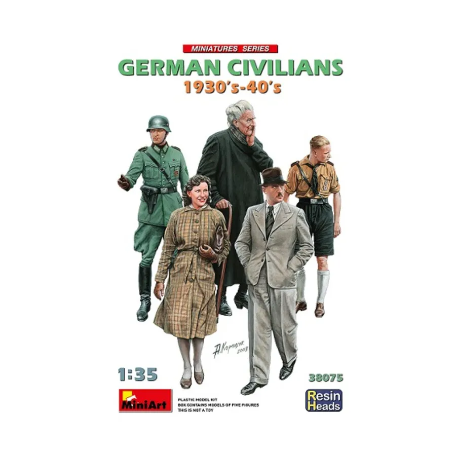 Немецкие мирные жители 1930-40-х гг., Miniatures Series (1:35) (MiniArt Models)
Немецкие мирные жители 1930-40-х гг., Miniatures Series (1:35) (MiniArt Models)