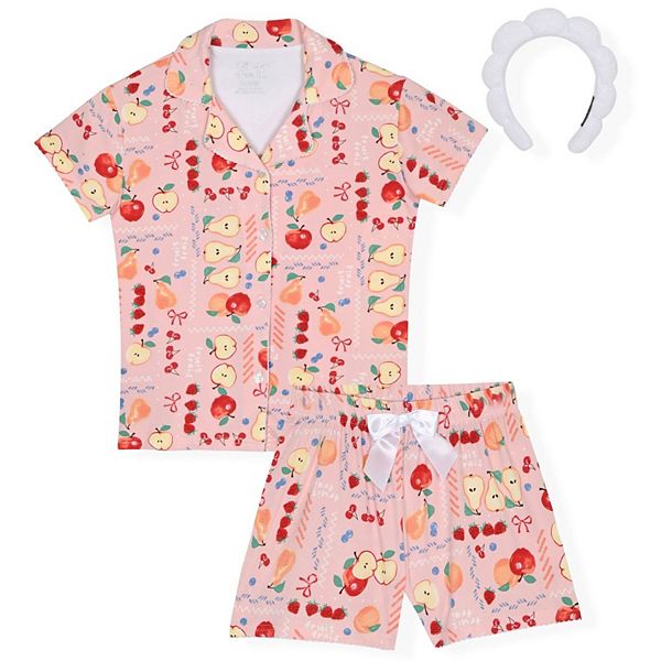 Детский комплект пижамы Yummy Jersey с короткими штанами и запахом Sleep On It, Pink Fruits
Детский комплект пижамы Yummy Jersey с короткими штанами и запахом Sleep On It, Pink Fruits