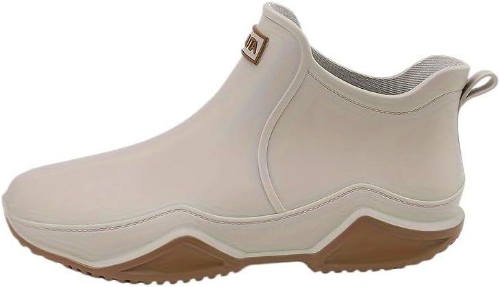 Стильные резиновые сапоги, унисекс, водонепроницаемая обувь для рыбалки с противоскользящей резиновой подошвой - стильный верх из однотонного ПВХ, тканевая внутренняя подкладка и стелька из ЭВА Fmshi, бежевый
Стильные резиновые сапоги, унисекс, водонепроницаемая обувь для рыбалки с противоскользящей резиновой подошвой - стильный верх из однотонного ПВХ, тканевая внутренняя подкладка и стелька из ЭВА Fmshi, бежевый