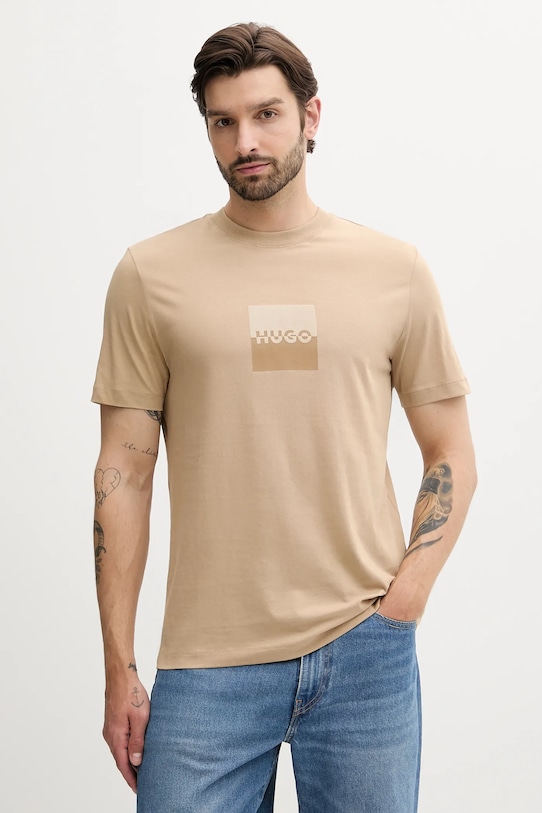 Хлопковая футболка Hugo, зеленый
Хлопковая футболка Hugo, зеленый