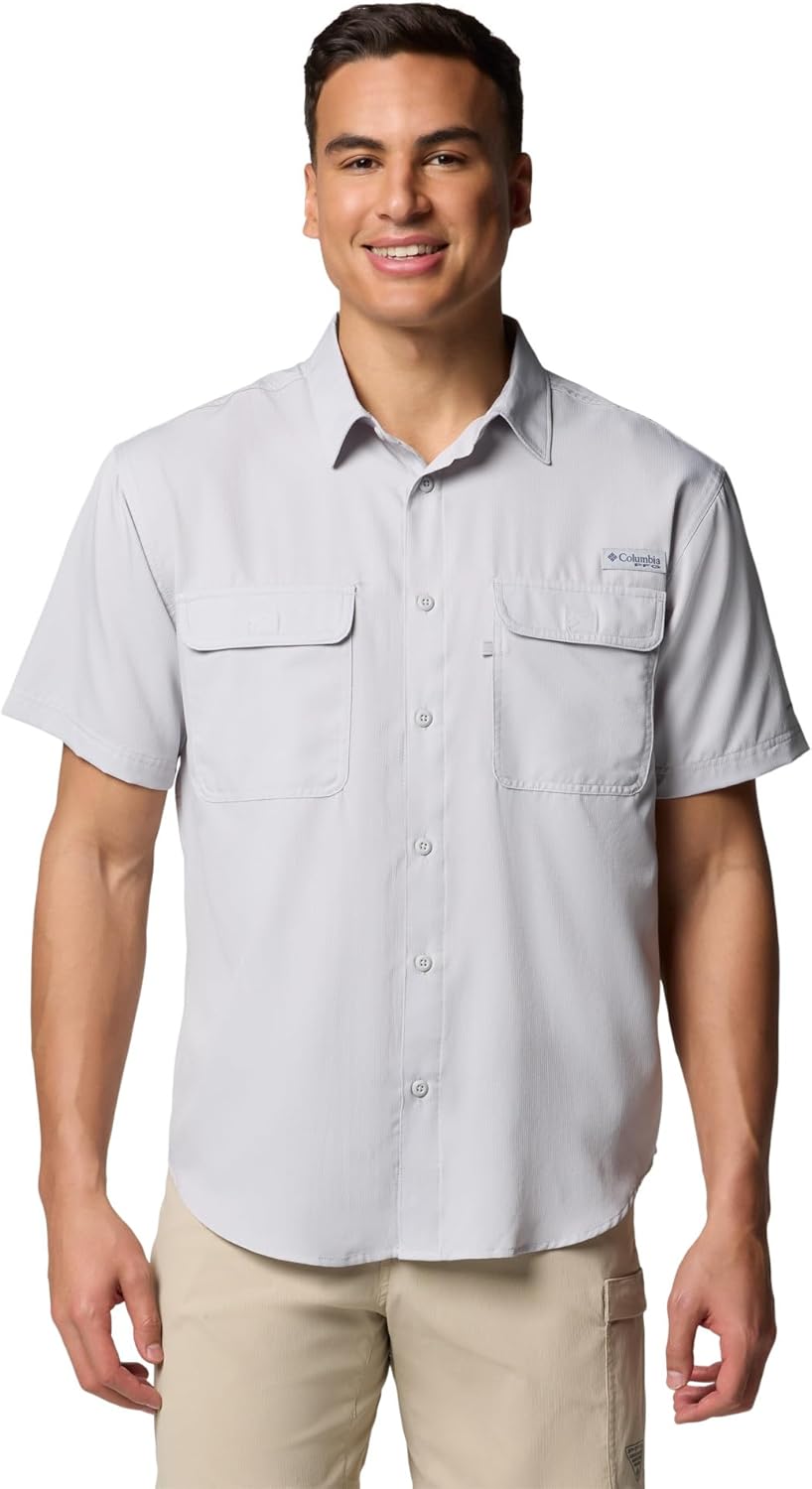 Columbia мужская рубашка PFG Backwater с коротким рукавом, Cool Grey
Columbia мужская рубашка PFG Backwater с коротким рукавом, Cool Grey