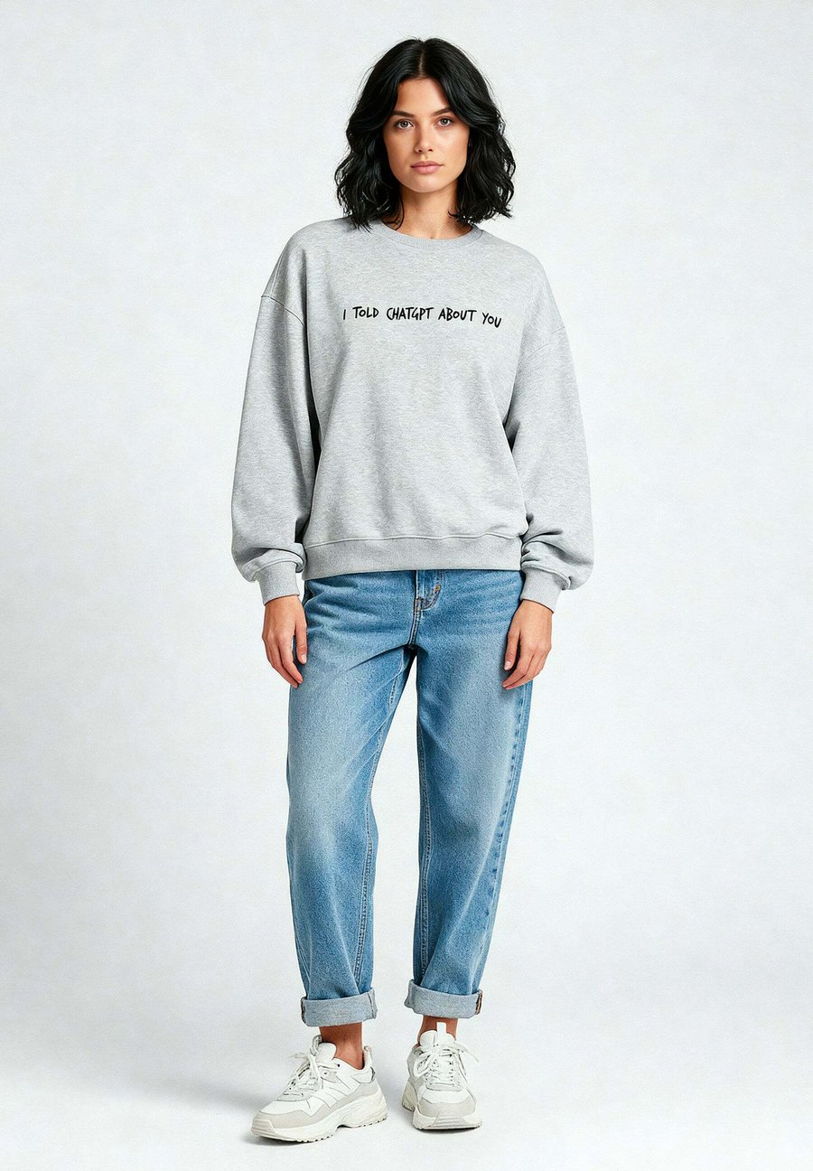 Толстовка Mira Paris I TOLD CHATGPT ABOUT YOU EMBROIDERY UNISEX, Mottled Grey
Толстовка Mira Paris I TOLD CHATGPT ABOUT YOU EMBROIDERY UNISEX, Mottled Grey