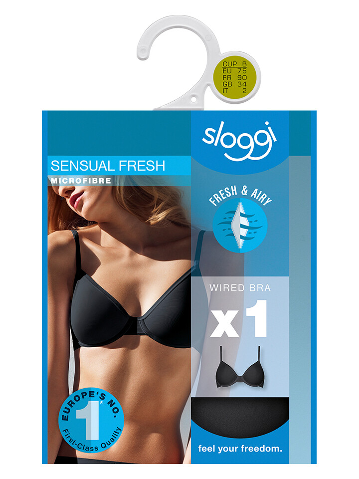 Бюстгальтер с косточками Sloggi, черный
Бюстгальтер с косточками Sloggi, черный