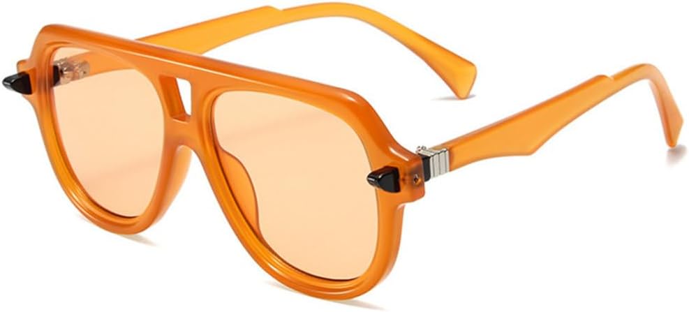 Мужские солнцезащитные очки в стиле ретро с двойной перемычкой, защита от УФ-излучения UV400, модные градиентные очки, трендовые женские солнцезащитные очки с заклепками, оранжевые солнцезащитные очки TYUVIVO, Orange Orange
Мужские солнцезащитные очки в стиле ретро с двойной перемычкой, защита от УФ-излучения UV400, модные градиентные очки, трендовые женские солнцезащитные очки с заклепками, оранжевые солнцезащитные очки TYUVIVO, Orange Orange