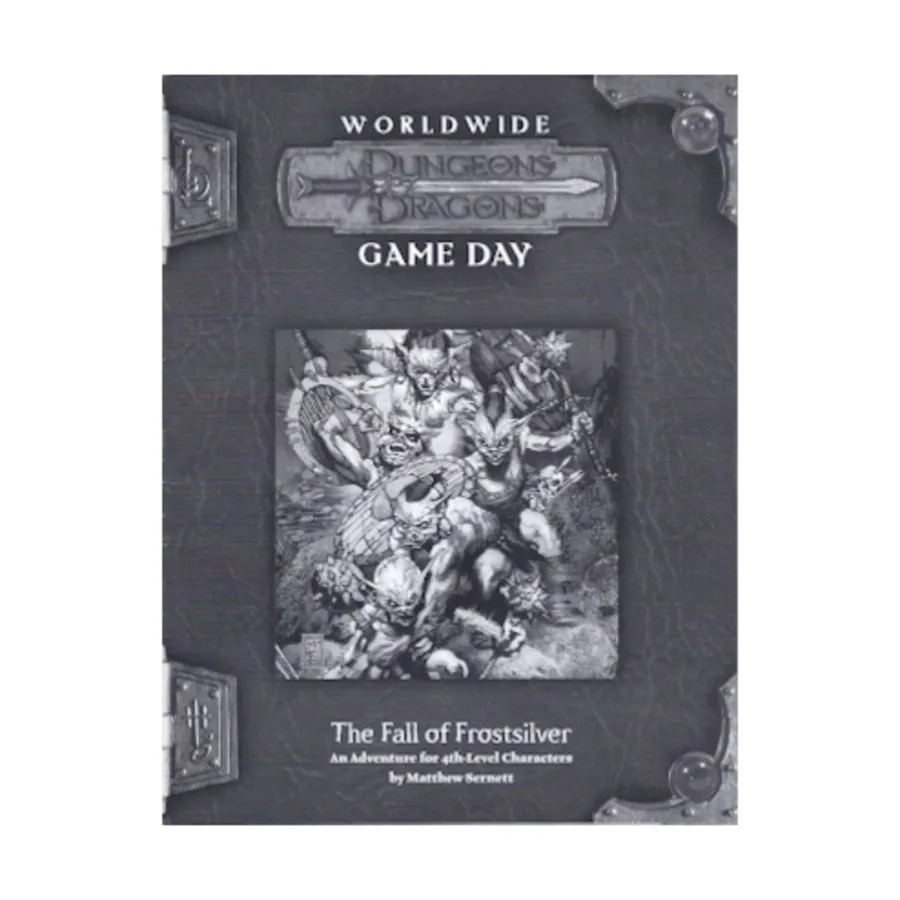 Модуль Fall of Frostsilver (2007 Worldwide Gameday), Dungeons & Dragons (3rd Edition) (d20) - D&D Encounters, Worldwide Gameday, & Other Promo Items
Модуль Fall of Frostsilver (2007 Worldwide Gameday), Dungeons & Dragons (3rd Edition) (d20) - D&D Encounters, Worldwide Gameday, & Other Promo Items