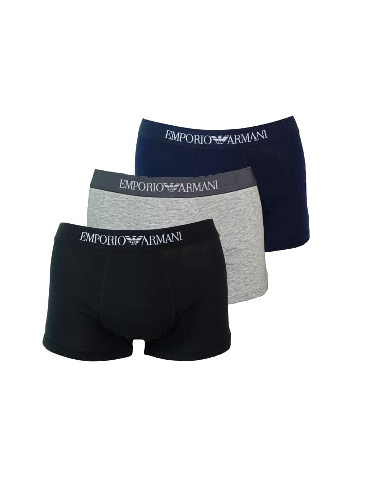 Боксеры Emporio Armani Trunk, цвет navy, grau, schwarz
Боксеры Emporio Armani Trunk, цвет navy, grau, schwarz