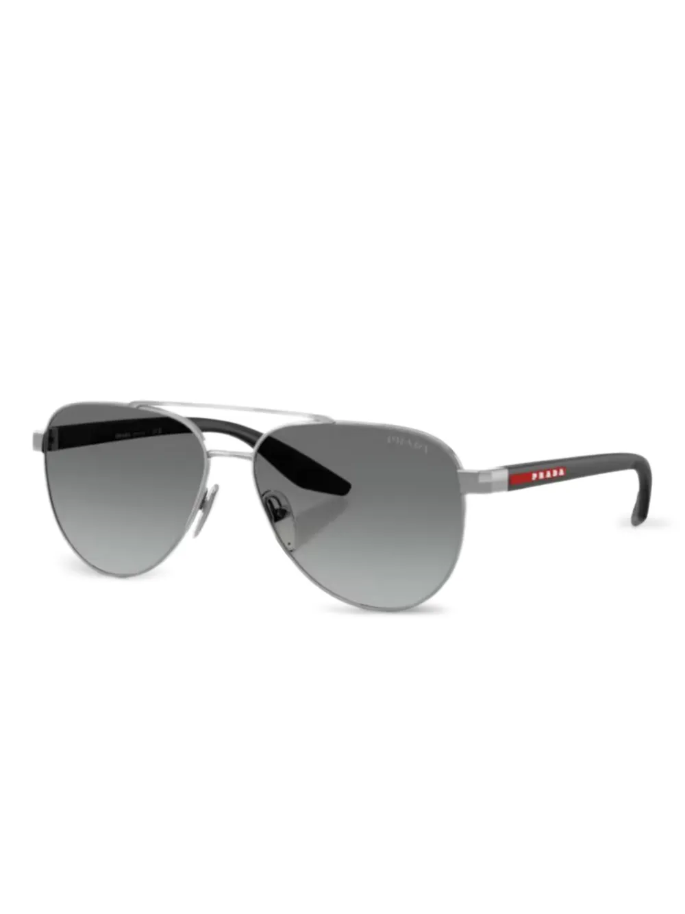 Металлические солнцезащитные очки-пилоты Prada Linea Rossa, черный
Металлические солнцезащитные очки-пилоты Prada Linea Rossa, черный