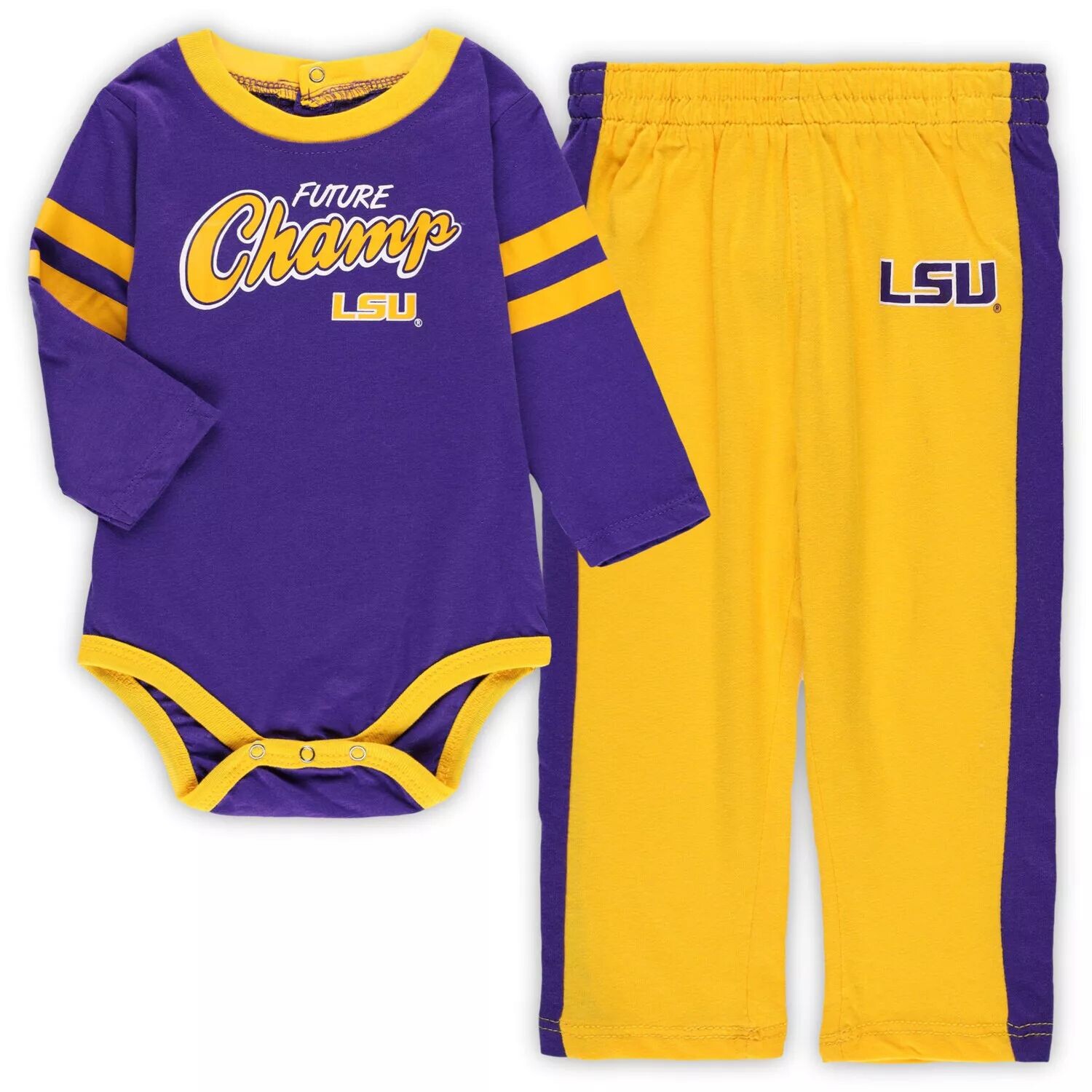 Комплект боди с длинными рукавами и спортивных штанов LSU Tigers Little Kicker для младенцев фиолетового/золотого цвета Outerstuff, Фиолетовый, Комплект боди с длинными рукавами и спортивных штанов LSU Tigers Little Kicker для младенцев фиолетового/золото
Комплект боди с длинными рукавами и спортивных штанов LSU Tigers Little Kicker для младенцев фиолетового/золотого цвета Outerstuff, Фиолетовый, Комплект боди с длинными рукавами и спортивных штанов LSU Tigers Little Kicker для младенцев фиолетового/золото