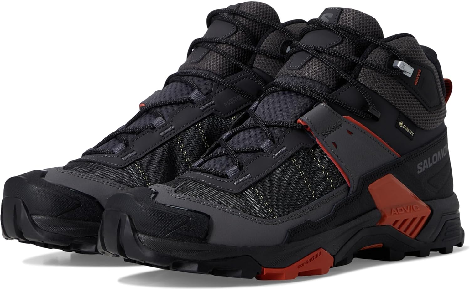 Мужские кроссовки Salomon X Ultra 5 Mid GTX, Asphalt/Castlerock/Burnt Ochre
Мужские кроссовки Salomon X Ultra 5 Mid GTX, Asphalt/Castlerock/Burnt Ochre