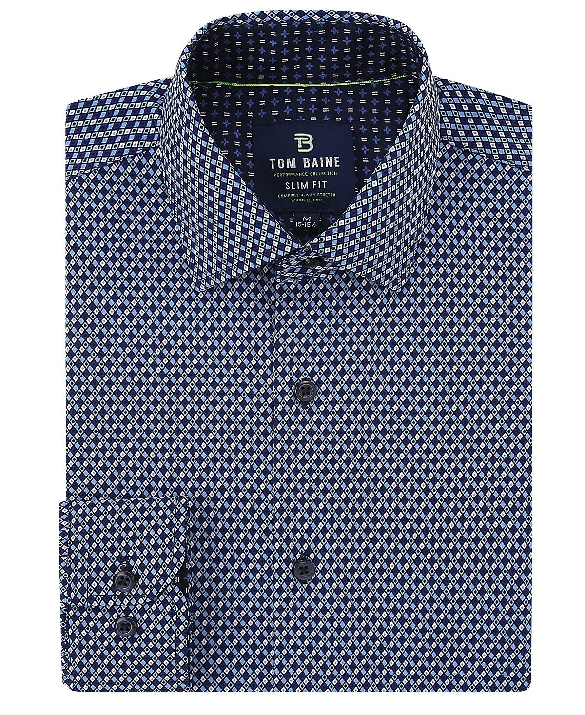 Мужская приталенная классическая рубашка на пуговицах с длинными рукавами и геометрическим рисунком Tom Baine
Мужская приталенная классическая рубашка на пуговицах с длинными рукавами и геометрическим рисунком Tom Baine