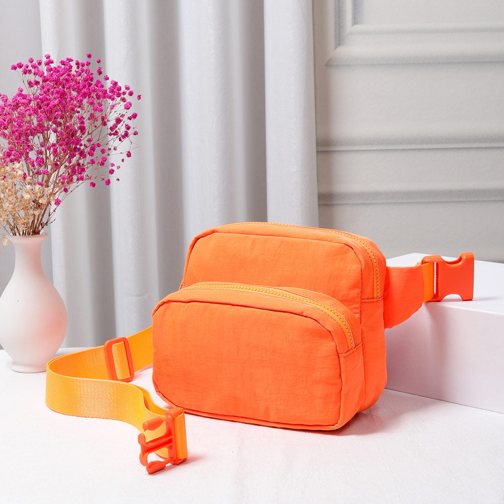 Сплошная нейлоновая сумка-слинг Поясная сумка Бандана FASHNZFAB, оранжевый
Сплошная нейлоновая сумка-слинг Поясная сумка Бандана FASHNZFAB, оранжевый