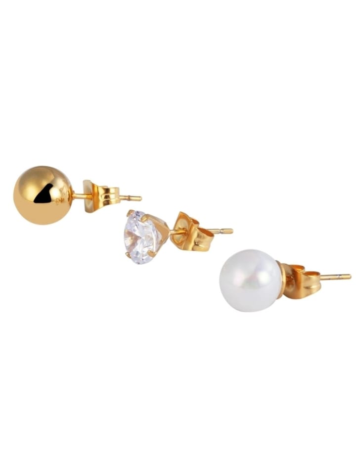 Adeliás Женские серьги - серьги-гвоздики из нержавеющей стали с золотой жемчужиной
Adeliás Женские серьги - серьги-гвоздики из нержавеющей стали с золотой жемчужиной