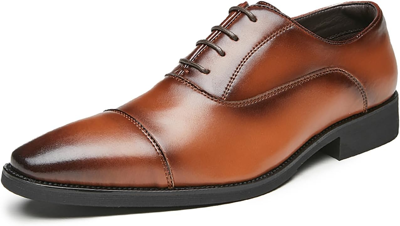 Мужские туфли с закрытым носком, оксфорды из кожи, формальные туфли под смокинг, повседневные дерби, свадебные туфли для мужчин Santimon, Tan
Мужские туфли с закрытым носком, оксфорды из кожи, формальные туфли под смокинг, повседневные дерби, свадебные туфли для мужчин Santimon, Tan