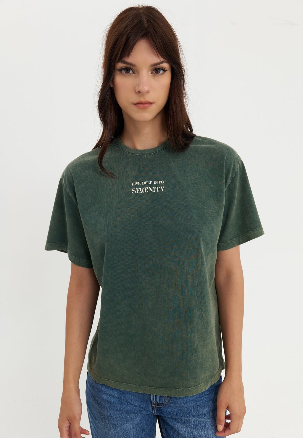 Футболка с принтом Even&Odd, темно-зеленый
Футболка с принтом Even&Odd, темно-зеленый