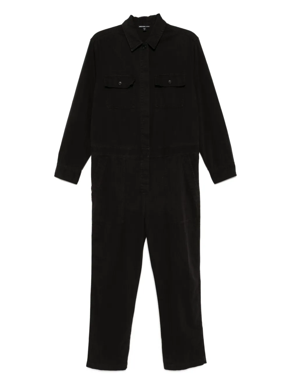 Комбинезон стретч-в елочку James Perse, черный
Комбинезон стретч-в елочку James Perse, черный