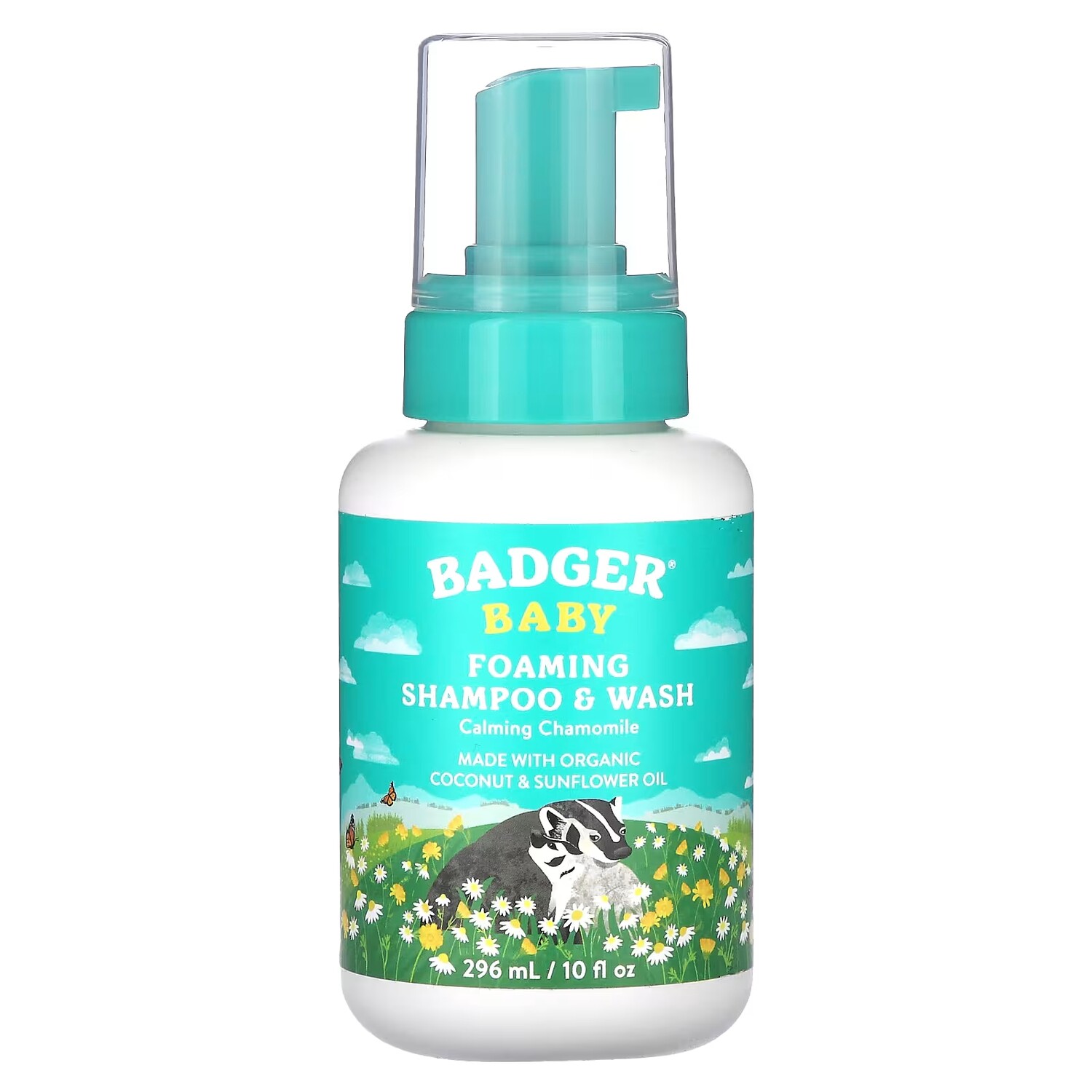 Шампунь Badger Company Baby Foaming Shampoo & Wash Calming Chamomile, 296 мл
Шампунь Badger Company Baby Foaming Shampoo & Wash Calming Chamomile, 296 мл