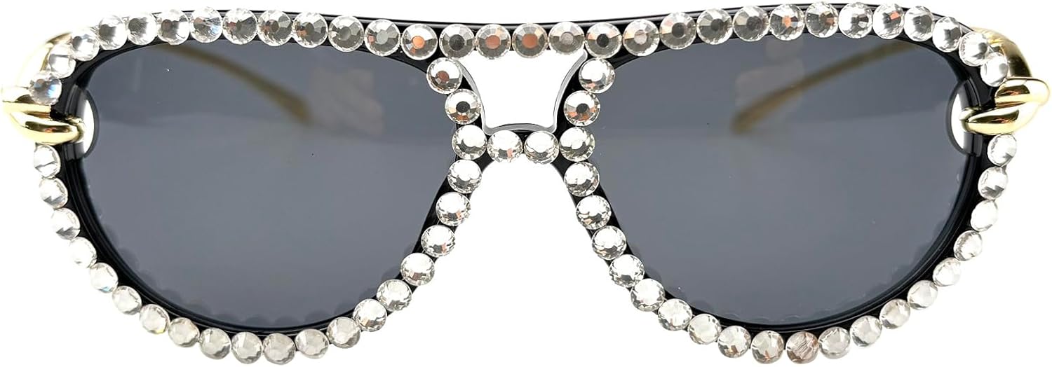 Солнцезащитные очки со стразами для женщин, солнцезащитные очки с бриллиантами, металлические очки-пилот, женские солнцезащитные очки для вечеринок на открытом воздухе mincl, Black
Солнцезащитные очки со стразами для женщин, солнцезащитные очки с бриллиантами, металлические очки-пилот, женские солнцезащитные очки для вечеринок на открытом воздухе mincl, Black