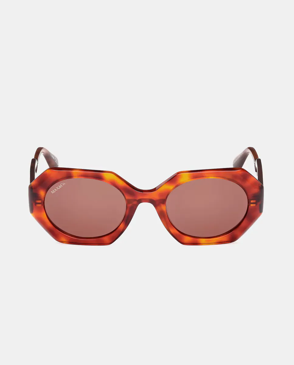 Геометрические женские солнцезащитные очки из черного ацетата Max&Co, коричневый
Геометрические женские солнцезащитные очки из черного ацетата Max&Co, коричневый