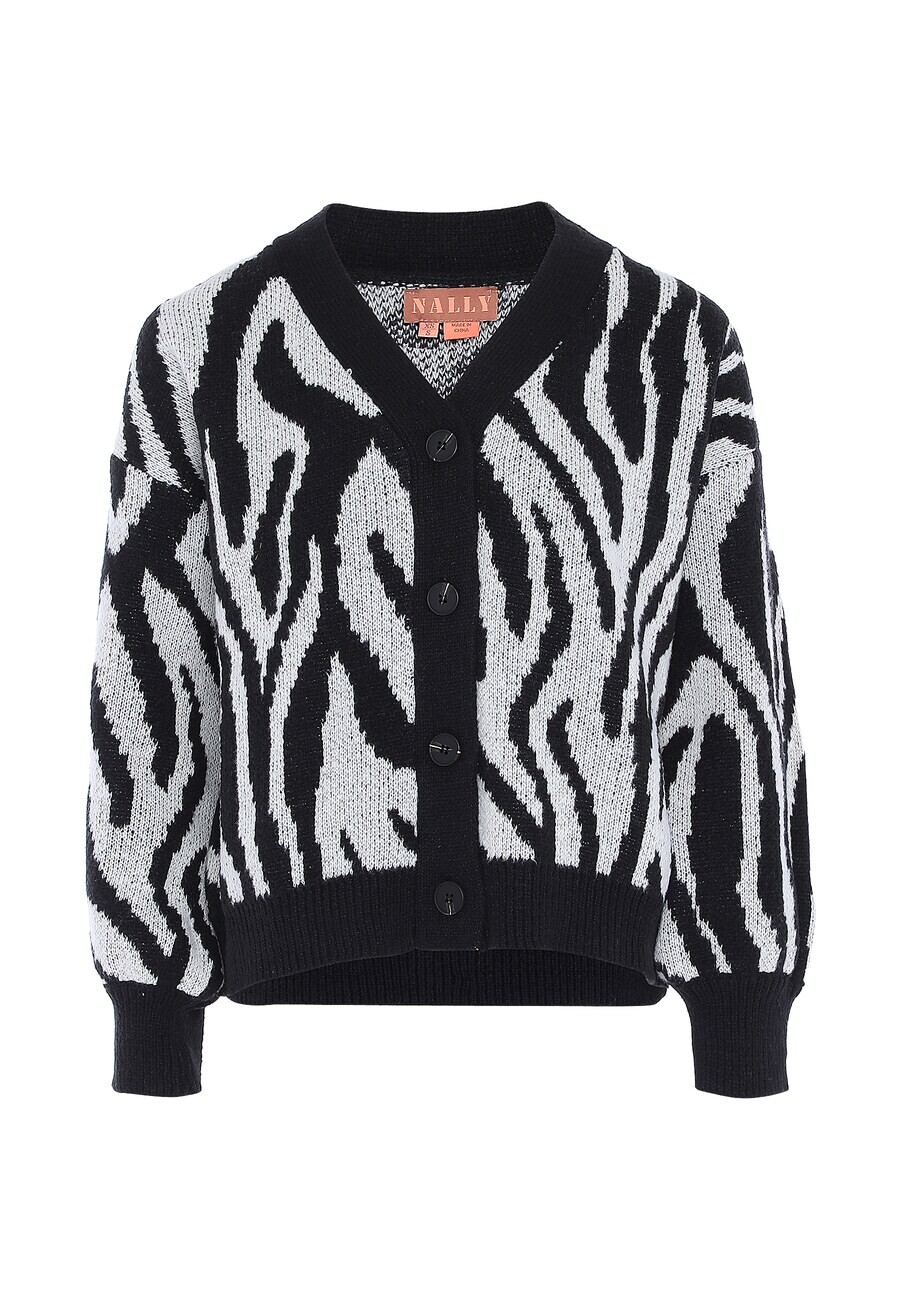 Вязаный кардиган Nally, черный/белый
Вязаный кардиган Nally, черный/белый